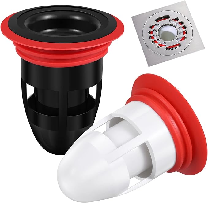 IMIKEYA Odor-Proof Shower Drain Plug, Fits 1.5''-2'' ID Sewers, and Pipes by IMIKEYA