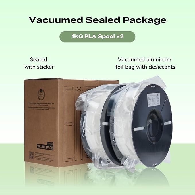 Creality 3D Printer Filament, 1.75mm Bundle 2kg PLA Printer Filament, - Image 8