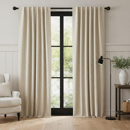 RYB HOME Warm Sand 100% Blackout Curtains by RYBHOME