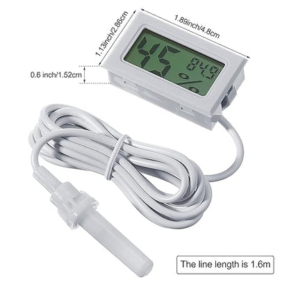 Weewooday Mini Digital Temperature Humidity Meters Gauge - Image 2