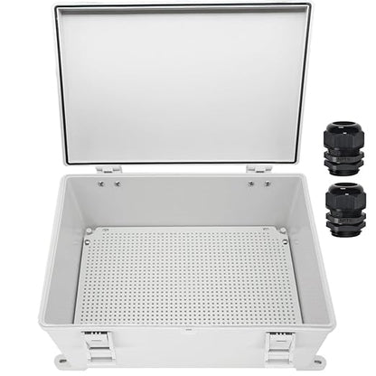 Zulkit Junction Box ABS Plastic Waterproof IP65 Electrical Boxes Hinged Shell by Zulkit