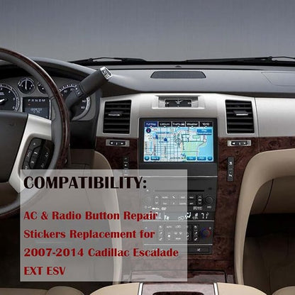 AC & Radio Button Repair Stickers Compatible - Image 6