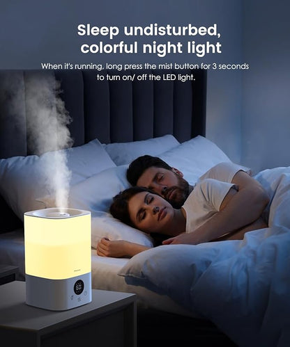 Smart Humidifiers for Bedroom Large Room, 3.5L Top Fill Cool Mist Air - Image 6