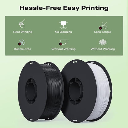 Creality 3D Printer Filament, 1.75mm Bundle 2kg PLA Printer Filament, - Image 5