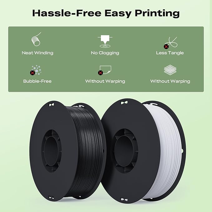Creality 3D Printer Filament, 1.75mm Bundle 2kg PLA Printer Filament, - Image 5