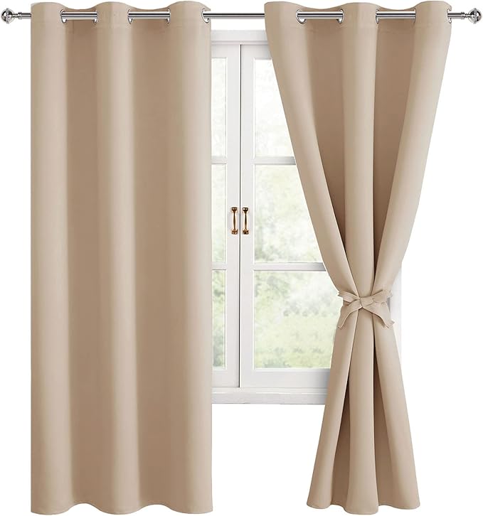 Hiasan Blackout Window Curtain Panels, Thermal Insulated, Light Blocking by Hiasan
