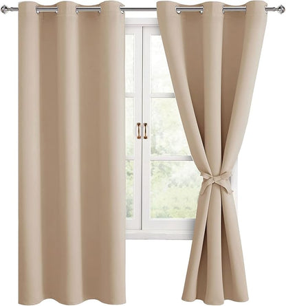 Hiasan Blackout Window Curtain Panels, Thermal Insulated, Light Blocking by Hiasan