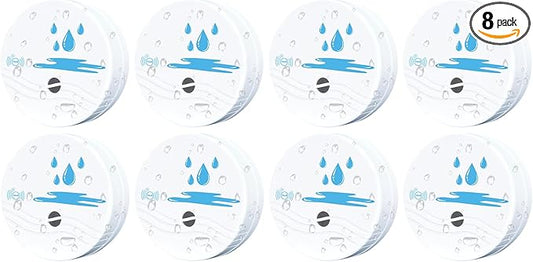 8 Pack Water Leak Detectors for Home, 100dB Waterproof Water Sensor Alarm Leak by Unknown