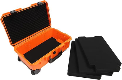 22" Weatherproof Hard Case Rolling Waterproof Case Dry Box - Image 6