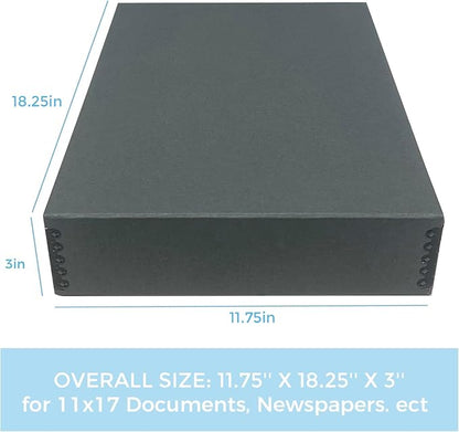 Lineco Museum Archival Storage Box, 11.75x18.25x3 in. Drop Front Design. - Image 2