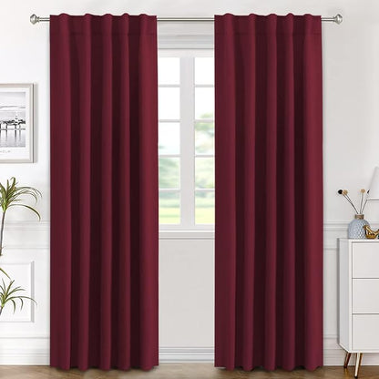 H.VERSAILTEX Christmas Blackout Curtains Thermal Insulated Window Treatment by HVERSAILTEX