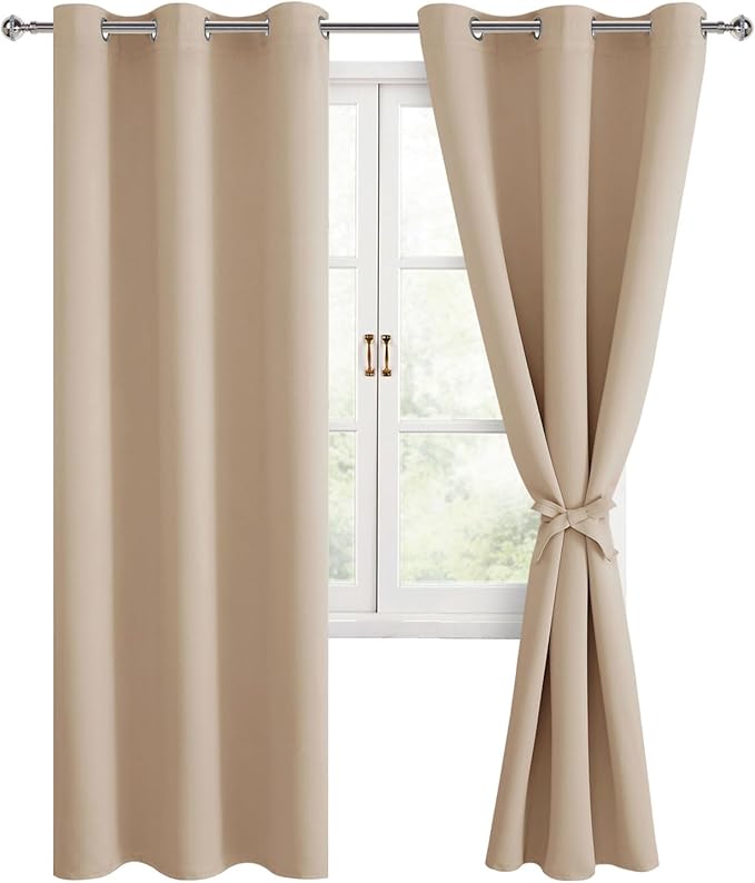 Hiasan Blackout Curtains for Bedroom, 38 x 84 Inches Long by Hiasan