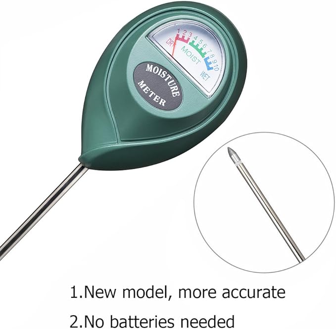 XLUX Soil Moisture Meter, Plant Water Monitor, Hygrometer Sensor - Image 2