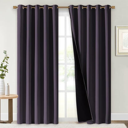 NICETOWN 100% Blackout Window Curtain Panels, 2 Pieces, Cold and Full Light by NICETOWN