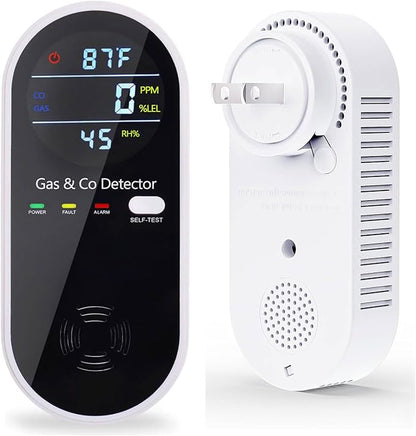 Plug in Carbon Monoxide and Natural Gas Detector, Combination Gas & Carbon by KH+Alert