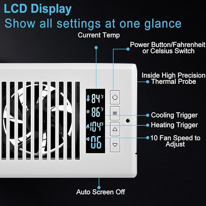 Smart Register Booster Fan 4” x 10” - Image 3