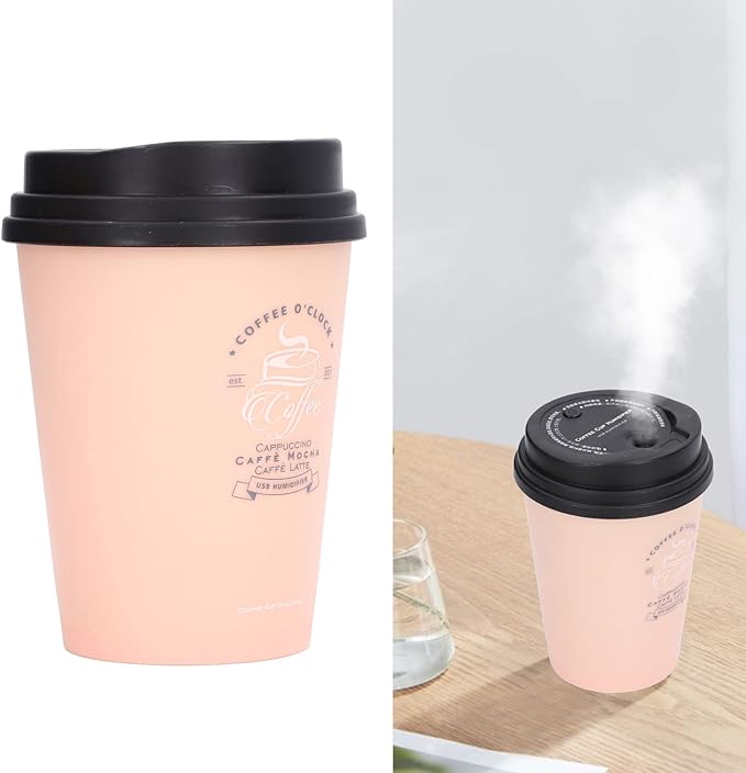 Desk Humidifier, USB Humidifier 300ml Coffee Cup Low Noise Auto Off Compact - Image 8