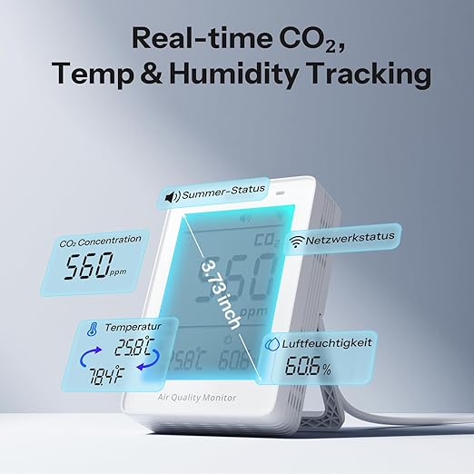 SONOFF AirGuard CO2, Smart Indoor Air Quality Monitor, Matter Compatible - Image 4