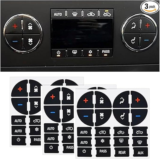 AC Dash Button Repair Decal Stickers, Repair by JOYCOURT