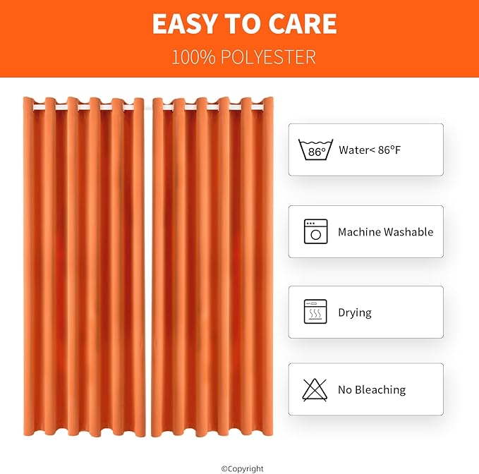 Waterproof Outdoor Curtain W84 x L120 - Image 7
