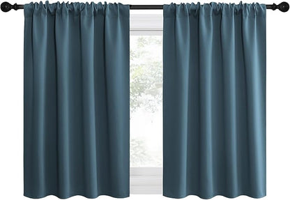NICETOWN 2 Panels Blackout Curtains, Rod Pocket Thermal Insulated Drapes by NICETOWN