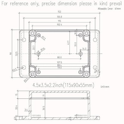 Zulkit Junction Box ABS Plastic Dustproof Waterproof IP65 Universal Electrical - Image 7
