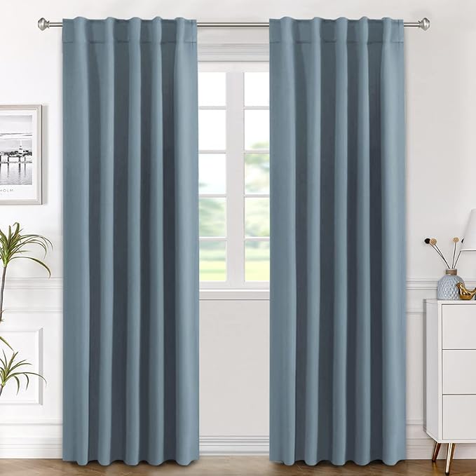 H.VERSAILTEX Blackout Curtains Thermal Insulated Window Treatment Panels Room by HVERSAILTEX
