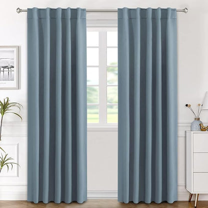 H.VERSAILTEX Blackout Curtains Thermal Insulated Window Treatment Panels Room by HVERSAILTEX