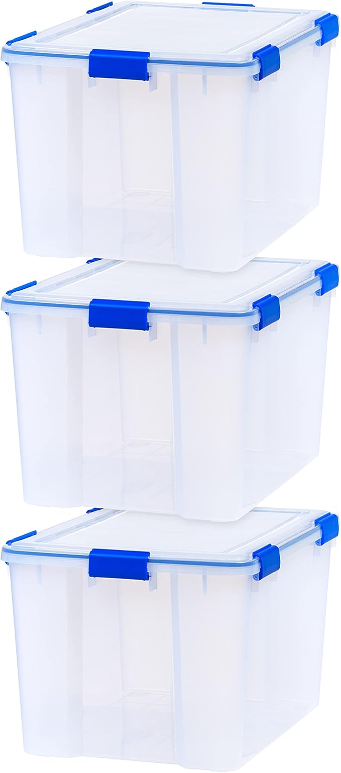 IRIS USA WeatherPro 74 Qt Storage Bins by IRISUSA