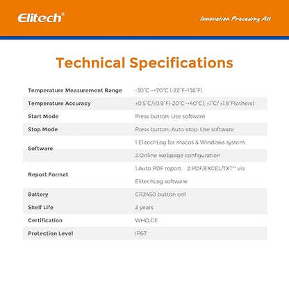 Elitech WHO PQS Certificated Temperature Data Logger - Image 8