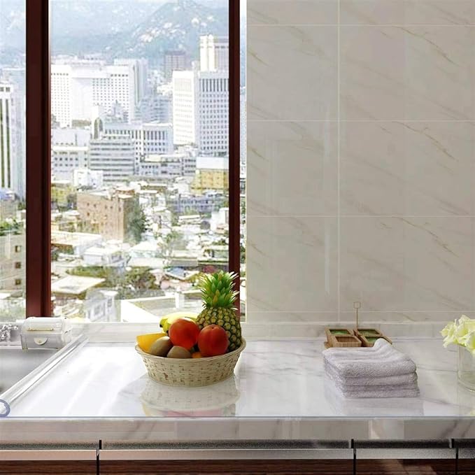 NECAUX Custom Multi-Size 1.5mm Thick Clear PVC Table Cover Protector - Image 9