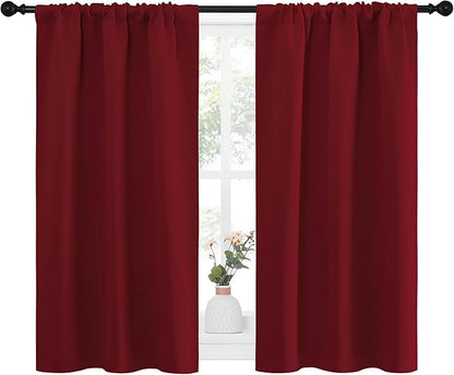 NICETOWN 40inch Curtains for Small Windows, Thermal Insulated Privacy Short - Image 2
