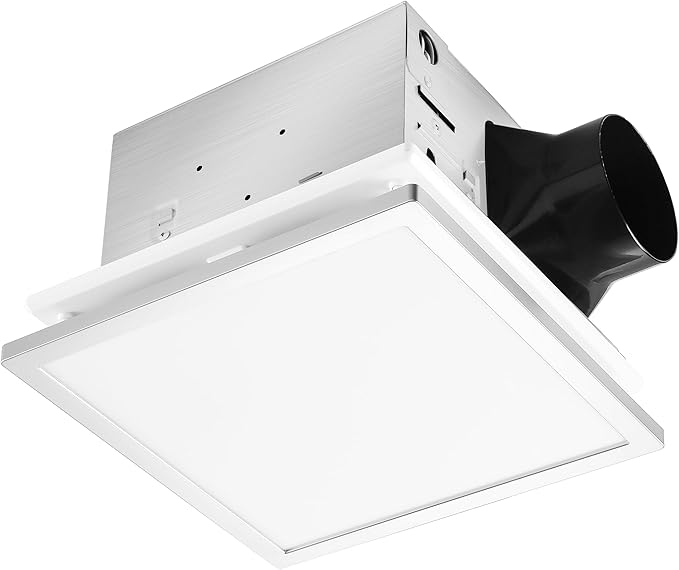 Tech Drive Modern Nickel Bathroom Exhaust Fan by TechDrive