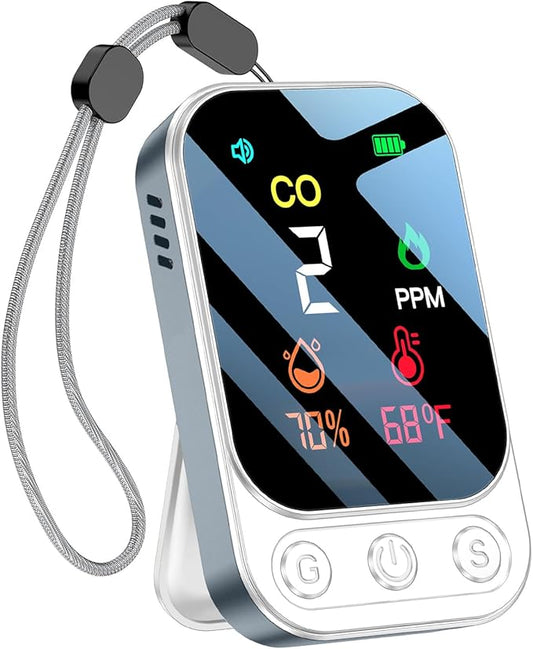Portable Carbon Monoxide Detectors Mini Size CO Monitor by HAKINAKU