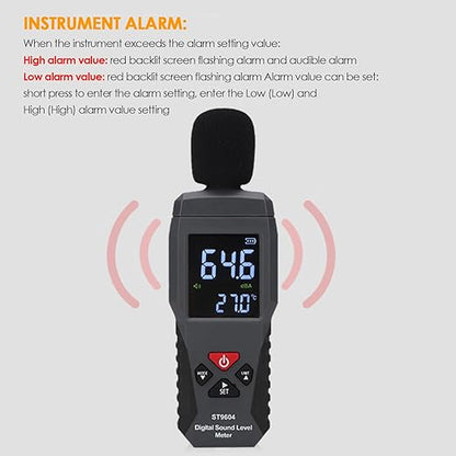 Digital Sound Level Meter Decibel Meter 30-130dBA Noise Measurement Device - Image 5