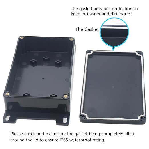 Zulkit Junction Box ABS Plastic Dustproof Waterproof IP65 Universal Electrical - Image 4