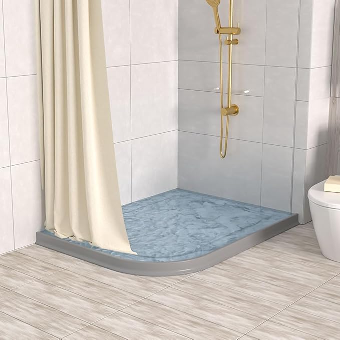 Duzzy 118 Inch Shower Threshold Water Dam, Shower Water Guard to Keep Water in - Image 7