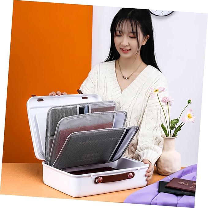 Portable Document Organizer Bag Capacity Storage Case - Image 3