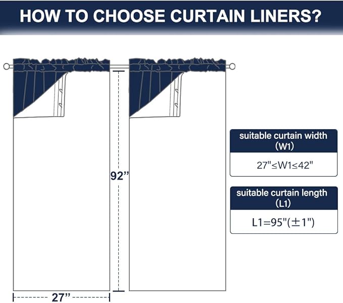 NICETOWN Multifunction Blackout Curtain Liners - Image 6