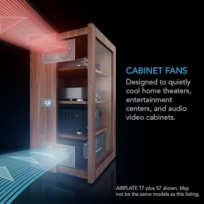 AC Infinity AIRPLATE T7, Quiet Cooling Fan System 12" - Image 2