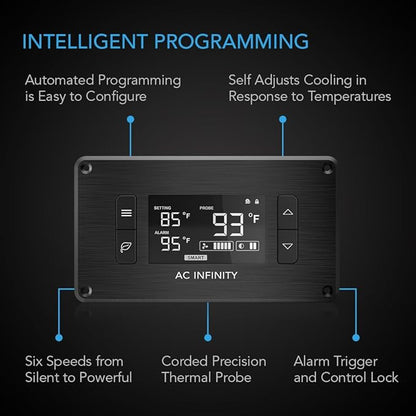 AC Infinity AIRPLATE T3, Quiet Cooling Fan System 6" - Image 3