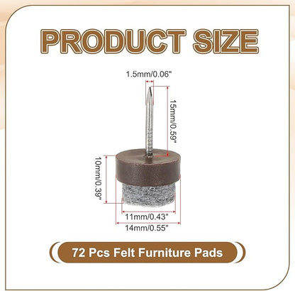 PATIKIL 14 mm Nail-on Felt Pads - Image 2