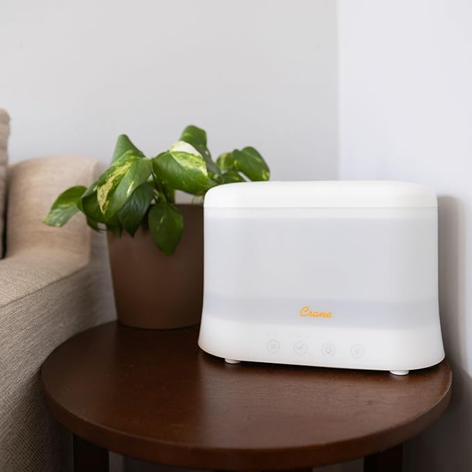 Crane 1.9 Liter Top Fill Cool Mist Humidifier & Essential Oil Diffuser - Image 4