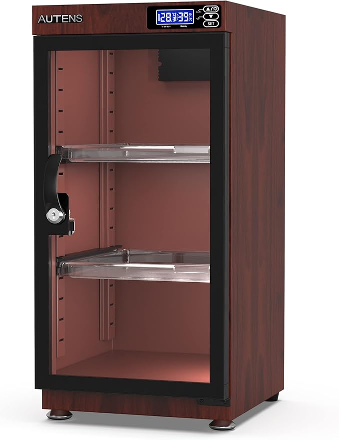 AUTENS 50L Dehumidifying Dry Cabinet Box, Wood grain Design Digital Control - Image 7