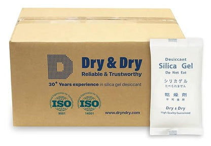 Dry & Dry 400 Gram Silica Gel Packets, Desiccant Packs, Silica Gel by DryDry