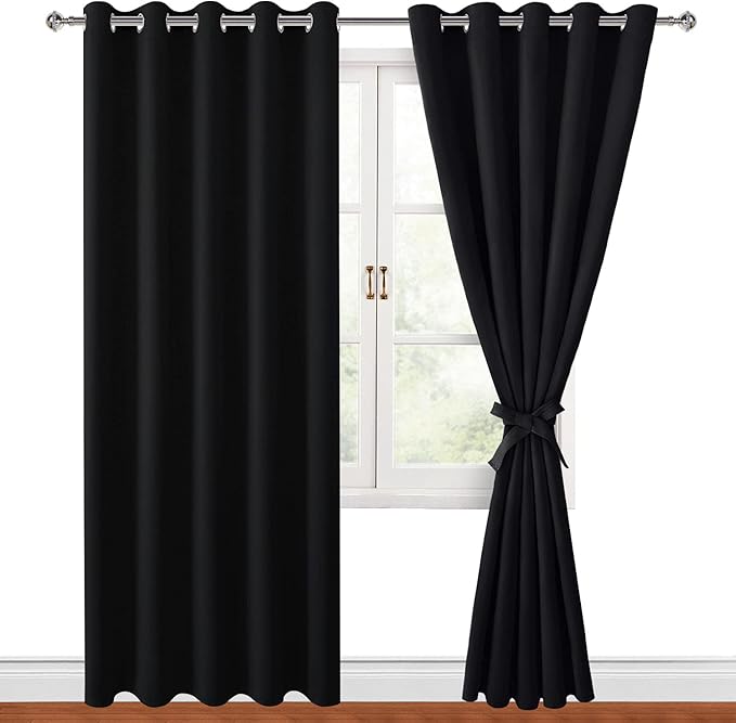 Hiasan Blackout Curtains for Bedroom, 60 x 84 Inches Long by Hiasan