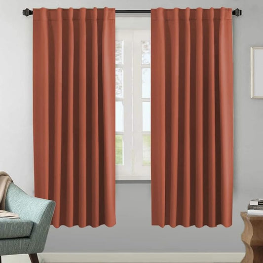 H.VERSAILTEX Blackout Curtains Thermal Insulated Window Treatment Panels Room by HVERSAILTEX