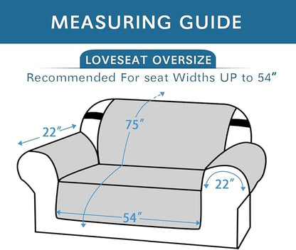 H.VERSAILTEX 100% Waterproof Sofa Slipcover Washable Loveseat Cover - Image 3