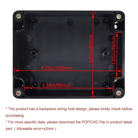 LeMotech Project Box ABS Plastic IP65 Waterproof Dustproof Electrical Junction - Image 2
