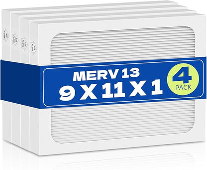 4-Pack 9 x 11 x 1 MERV 13 Replacement Dehumidifier Filter Compatible by XFIBER